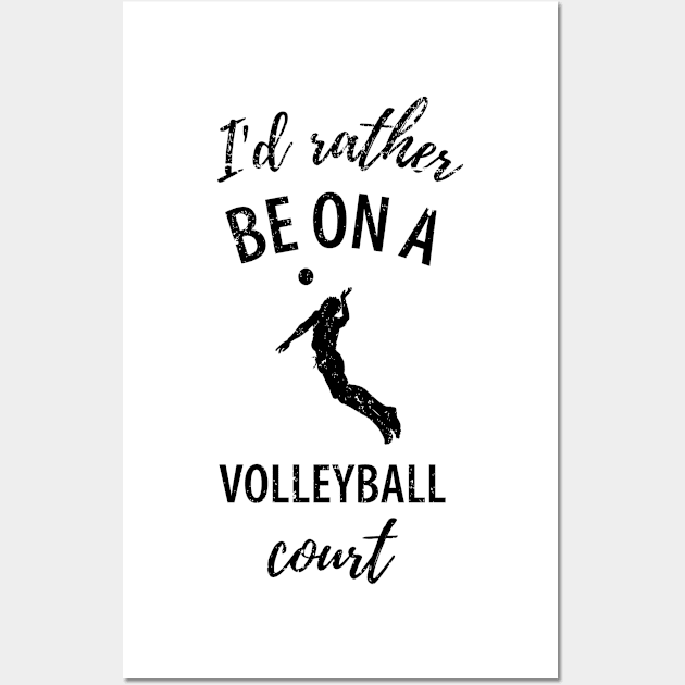 Volleyball Sport Team Play Gift Wall Art by Johnny_Sk3tch